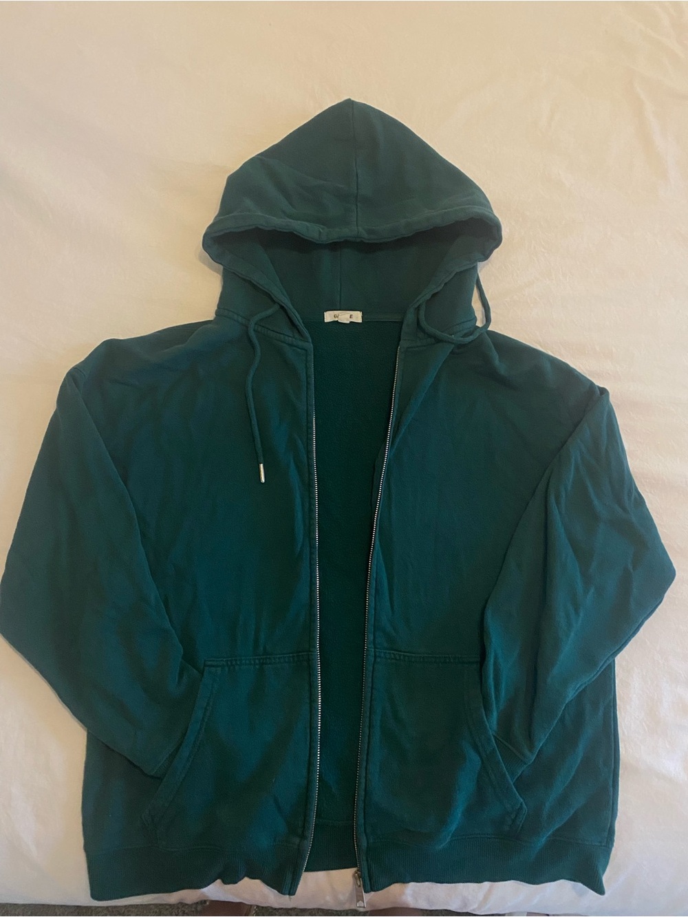 Garage Forest Green Zip Up Hoodie